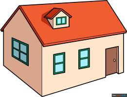 How to Draw a 3D House