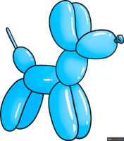 How to Draw a Balloon Dog