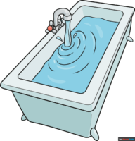 How to Draw a Bathtub