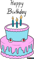 How to Draw a Birthday Cake