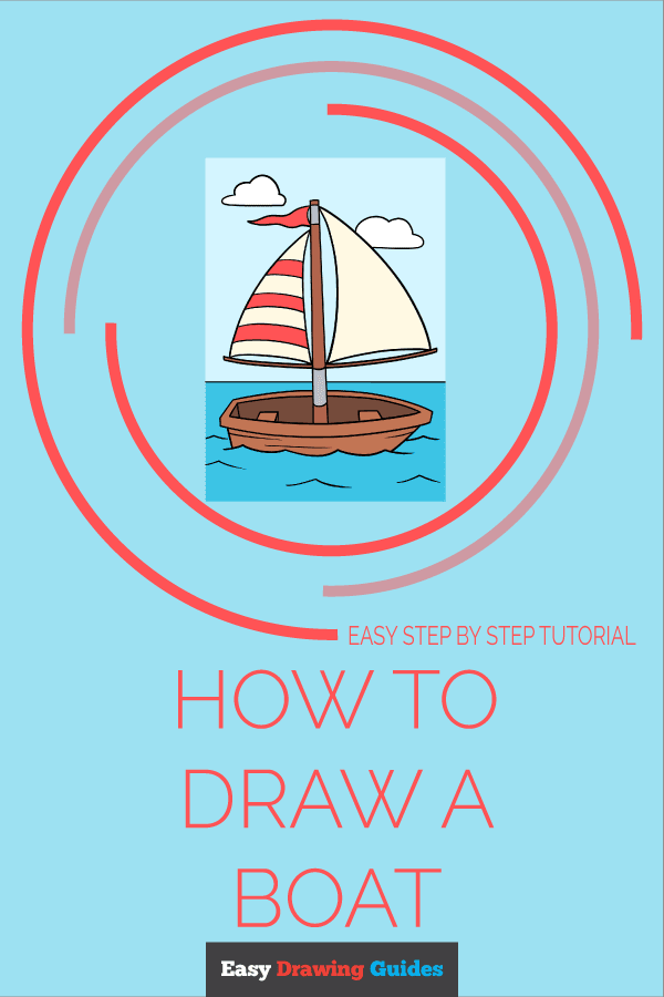 How to Draw a Boat Pinterest Image
