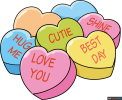 How to Draw a Candy Heart