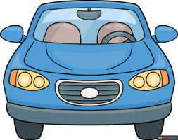 How to Draw a Car Front View