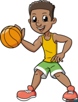 How to Draw a Cartoon Basketball Player