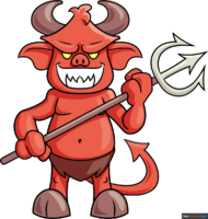How to Draw a Cartoon Devil