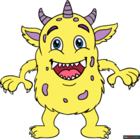How to Draw a Cartoon Monster
