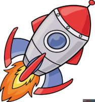 How to Draw a Cartoon Spaceship