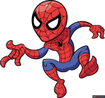 How to Draw a Cartoon Spider-Man