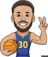 How to Draw a Cartoon Steph Curry