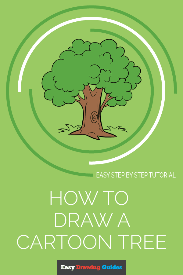 How to Draw a Cartoon Tree | Share to Pinterest