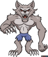 How to Draw a Cartoon Werewolf