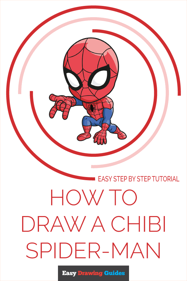 How to Draw a Chibi Spider-man Pinterest Image
