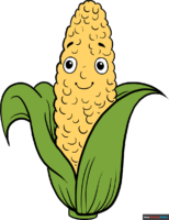 How to Draw a Corn Cob
