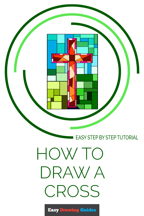 How to Draw a Cross Pinterest Image