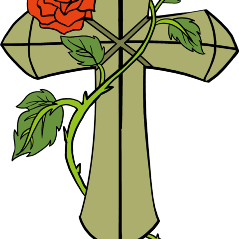 How to Draw a Cross with a Rose Featured image