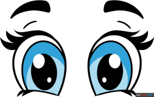 How to Draw Cute Cartoon Eyes
