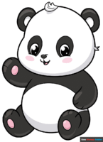 How to Draw a Cute Panda