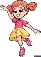How to Draw a Dancing Girl
