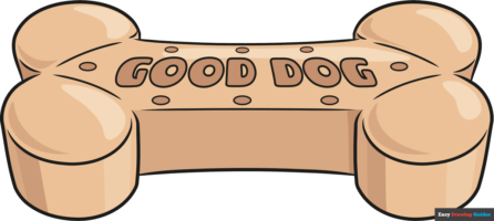 How to Draw a Dog Biscuit