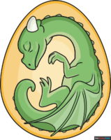 How to Draw a Dragon Egg