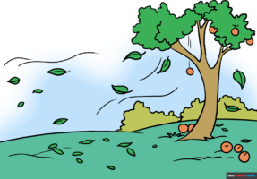 How to Draw a Fall Scenery
