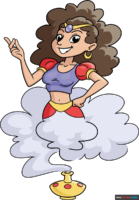 How to Draw a Female Genie