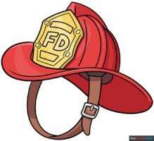How to Draw a Firefighter Helmet