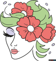 How to Draw a Flower Face