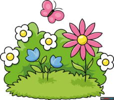 How to Draw a Garden for Kids