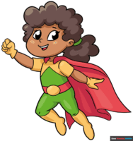 How to Draw a Cute Girl Superhero