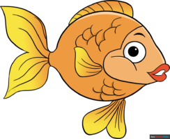 How to Draw a Goldfish