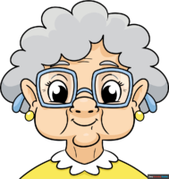 How to Draw a Grandma Face