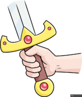 How to Draw a Hand Holding a Sword