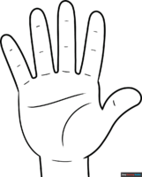 How to Draw a Hand Outline