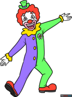 How to Draw a Happy Clown