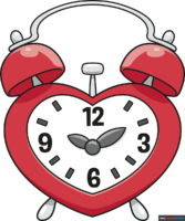 How to Draw a Heart Clock