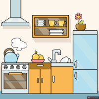 How to Draw a Kitchen