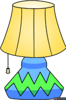How to Draw a Lamp