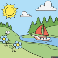 How to Draw a Landscape
