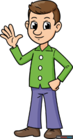 How to Draw a Man for Kids