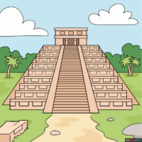 How to Draw a Mayan Temple