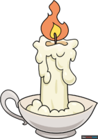 How to Draw a Melting Candle