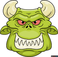 How to Draw a Monster Face