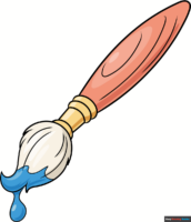 How to Draw a Paintbrush