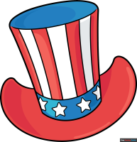 How to Draw a Patriotic Hat
