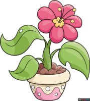 How to Draw a Potted Plant