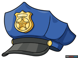 How to Draw a Police Hat
