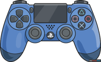 How to Draw a PS4 Controller