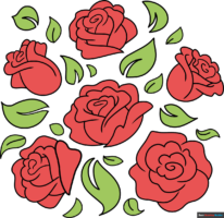 How to Draw a Roses Doodle