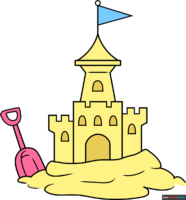How to Draw a Sand Castle